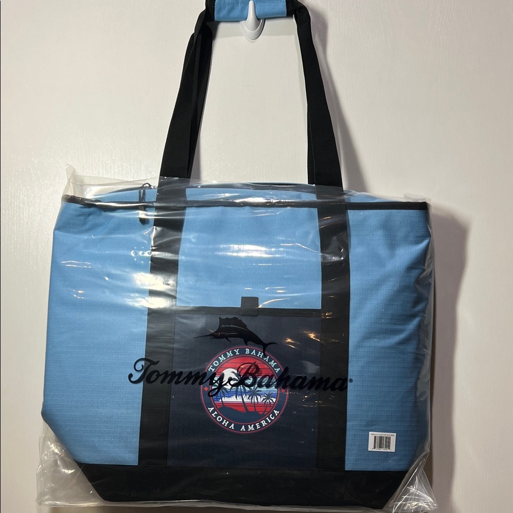 Tommy Bahama Aloha America Blue Insulated Cooler Bag 20” x 16”